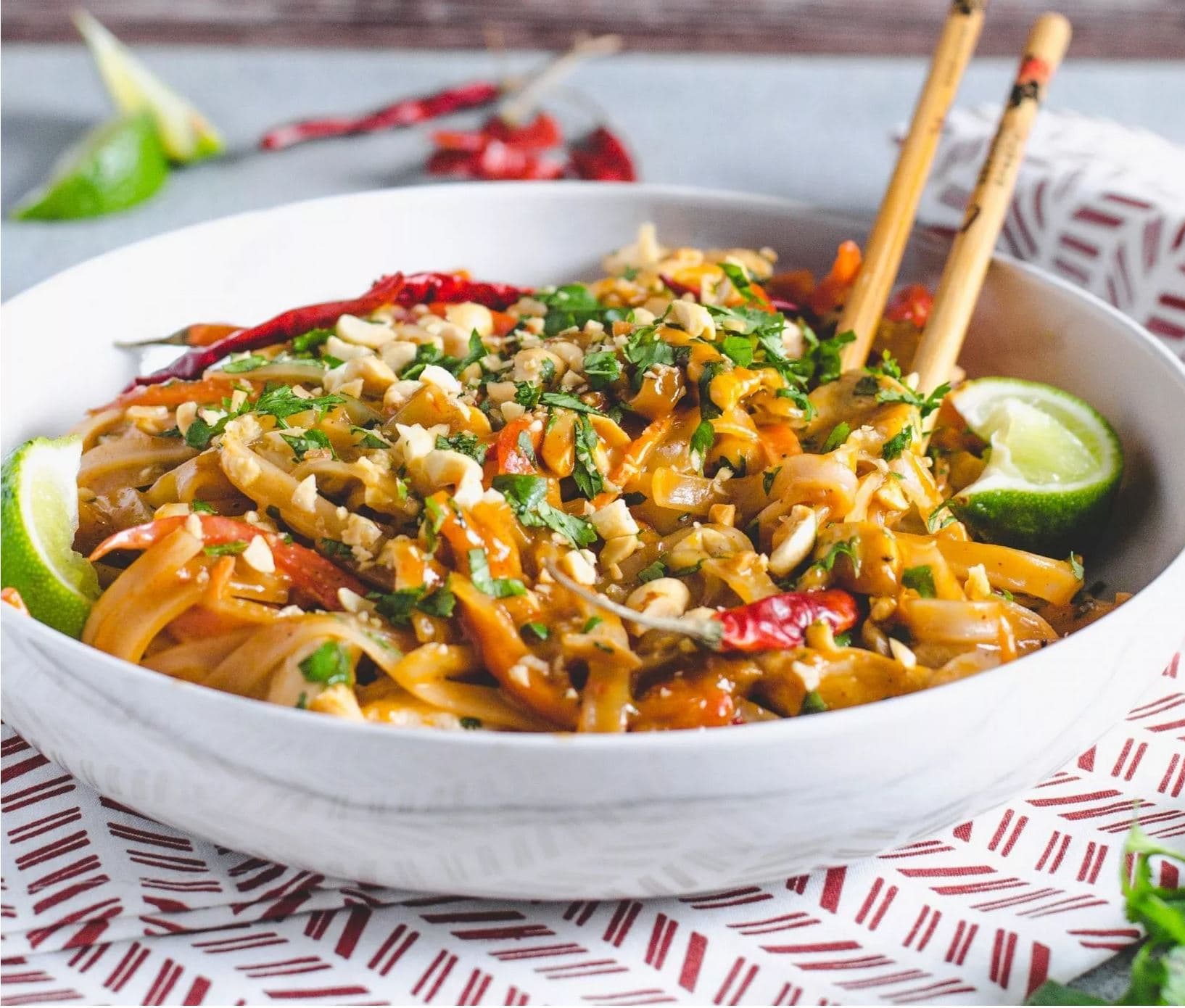 Spicy Pad Thai Noodles